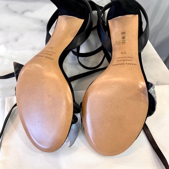 Isabel Marant Akynn Glitter bow sandal - Picture 3 of 5